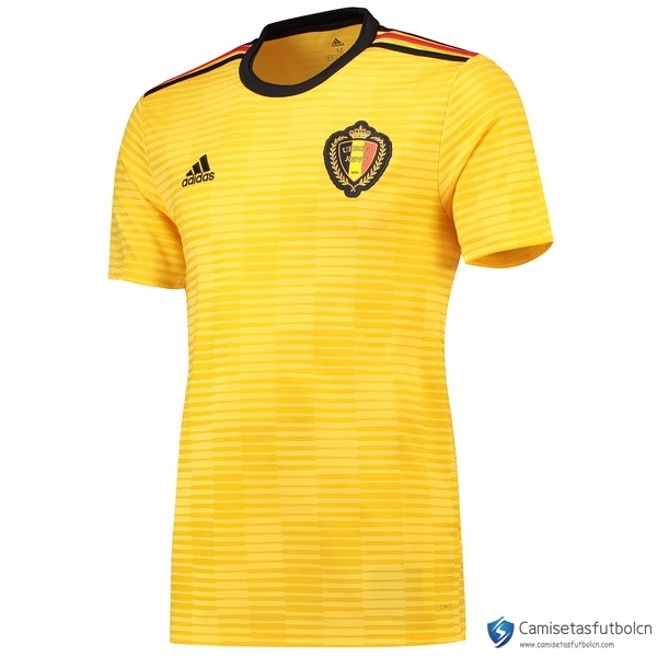 Camiseta Seleccion Bélgica Segunda equipo 2018 Amarillo